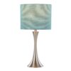 Lenuxe - Contemporary Table Lamp (Set of 2) - Nickel / Turquoise - Image 3