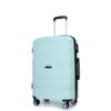 Hardshell Suitcase Spinner Wheels Pp Luggage Sets Lightweight Durable Suitcase With Tsa Lock, 3 Piece Set (20/24/28) - Light Green - Image 9