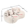 Bean Bag Sofa Lazy Sofa Comfort Lounger High Back Chair For Adults And Kids, Indoor & Outdoor - Beige - Image 3