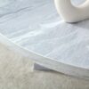 A Multi Style Decor Friendly Round Coffee Table, Featuring Modern Minimalism And Nordic Flair - White - Image 7
