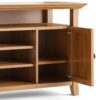 Amherst - TV Media Stand - Light Golden Brown - Image 4