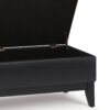 Oregon - Storage Ottoman Bench With Tray - Distressed Black - Image 4