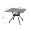 Arch Mesh Dining Table With Lightweight Frame - Black - Image 3
