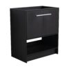 Modern Freestanding 30" Bathroom Vanity With Ceramic Sink, Soft Closing Doors Cabinet - Dark Oak - Image 21
