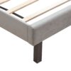 Queen Platform Upholstered Bed Button Tufted With Curve Design, Strong Wood Slat Support - Gray - Image 10