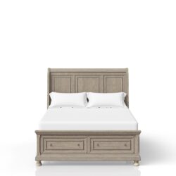 King Storage Bed - Antique Gray