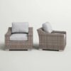 Patio Chair With Cushions (Set of 2) - Gray Mix - Image 3