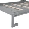Full Size Murphy Wall Bed & Shelves - Gray - Image 9