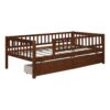 Twin Size Daybed Bed With Two Drawers - Walnut - Image 7