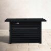Propane / Gas Outdoor Fire Pit Table With Lid - Black - Image 2