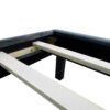 Velvet Button Tufted-Upholstered Bed With Wings Design Strong Wood Slat Support Queen Platform Bed - Gray - Image 7