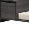 Esme - Wide Modern Comfy Pet Bed With Cushion And Side Storage Compartment - Ash Gray - Image 3