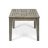 Dexterity - Outdoor Square Side Table With Wood Frame - Gray - Image 4