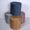 Shimon - Cylinder Pouf Ottoman And Floor Cushion - Pewter Gray - Image 6