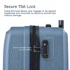 3 Piece Luggage Sets, Lightweight Suitcase With Two Hooks, Spinner Wheels, Tsa Lock, (20/24/28) - Blue - Image 17