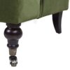 Alana Lawson - Three Cushion Tightback Sofa - Olive Green - Image 5