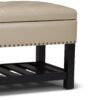 Lomond - Storage Ottoman Bench - Satin Cream - Image 7