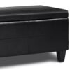 Afton - Storage Ottoman Bench - Midnight Black - Image 3