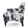 Club Chair With Tapered Birch Wood Legs - Multicolor - Image 7