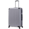 3 Piece Hard Luggage Set With Universal Wheels And Luggage Password Lock, 20 / 24 / 28" - Silver Gray - Image 8