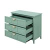 3 Drawer Cabinet For Bedroom, Living Room, Or Study, American Furniture - Light Green - Image 15