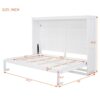 Queen Size Murphy Wall Bed - White - Image 12
