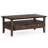 Acadian - Coffee Table With Drawer - Brown - Image 3
