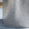 Catalyst - Outdoor Hammered Metal Side Table (Set of 2) - Silver - Image 4
