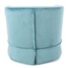 Zeniqua - Upholstered Velvet Swivel Chair With Loose Cover - Blue - Image 8