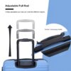 3 Piece Luggage Sets Lightweight Suitcase With Two Hooks, Spinner Wheels, Tsa Lock, (20/24/28) - Light Blue - Image 12