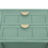 2 Drawer Side Table, American Style, End Table, Suitable For Bedroom, Living Room, Study - Light Green - Image 17