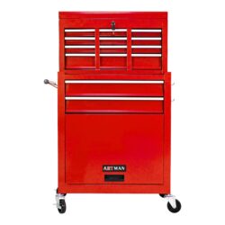 High Capacity Rolling Tool Chest With Wheels And Drawers, 8 Drawer Tool Storage Cabinet - Red