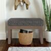Milltown - Footstool Small Ottoman Bench - Ebony - Image 6