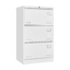 Filing Cabinet Lateral File Cabinet With Lock, 3 Drawer - White - Image 16