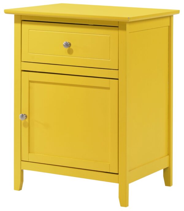 Chic Transitional Nightstand - Yellow