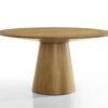 Jasper - 3 Piece Round Dining Table Set With Gray Barrel Chairs (Set of 3) - Driftwood Finish - Image 6
