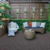 New Stone Texture Patio Deck Tiles, Diy Interlocking Floor Tiles, Easy Installation For Porch Poolside Balcony 12" - Dark Gray - Image 6