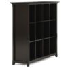 Amherst - 12 Cube Storage Bookcase - Hickory Brown - Image 2