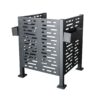 3Ft X 3Ft Air Conditioner Fence For Outdoor Units, Metal Privacy Fence Cover, Perfect To Conceal Air Conditioning Units - Charcoal - Image 3
