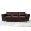 Chase - Leather Sofa - Chocolate / Dark Brown - Image 9