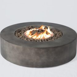 Fibre Reinforced Outdoor Fire Pit Table - Charcoal