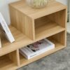 2 Piece Cube TV Stand And L Shaped Entertainment Center With Open Storage And 2 Shelves - Burly Wood - Image 13