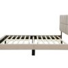 Full Sized Squares Bed With USB - Light Gray - Image 4