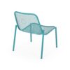 Outdoor Iron Chair With Mesh Design - Teal - Image 7