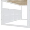 Twin Size Charming House Shaped Loft Bed With Tent And Slide - White / Pink - Image 14