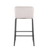 Casper - Fixed Height Contemporary Counter Stool (Set of 2) - Black / Cream - Image 5