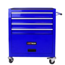 4 Drawers Multifunctional Tool Cart With Wheels - Blue