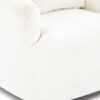 360° Swivel Barrel Sofa Chair With Throw Pillow, Chenille Upholstered Accent Chair - Beige - Image 22