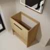 Modern Freestanding 30" Bathroom Vanity With Open Storage Compartment, Construction, Excluding Sink - Oak - Image 5