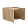 Modern Wall Mounted 24" Bathroom Vanity With 2 Soft Closing Doors, Excluding Sink - Oak - Image 16